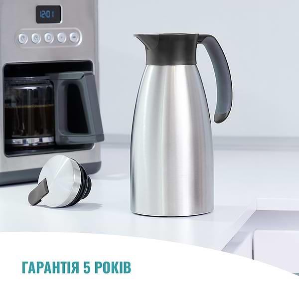 Фото - Термокувшин Tefal K3043214  Soft Grip 1,5 л Steel