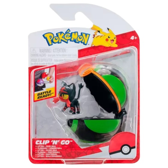 Фото - Набір ігрових фігурок Pokemon W16 - ЛІТТЕН У ПОКЕБОЛІ (PKW3147)