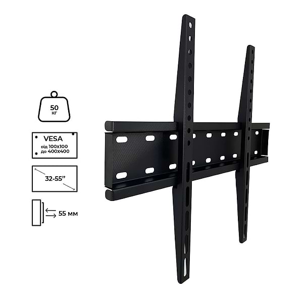 Фото - Крепление для телевизора Charmount TV04F Black