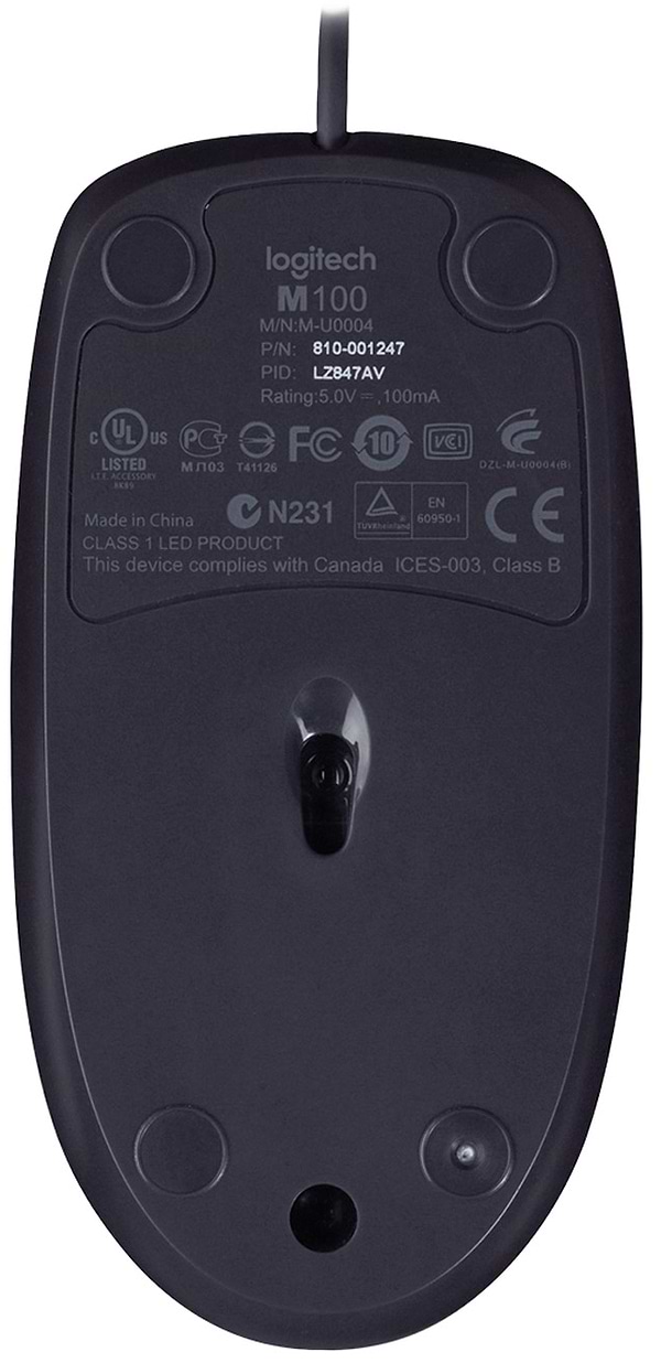 Фото - Мышь компьютерная Logitech B100 (910-003357)