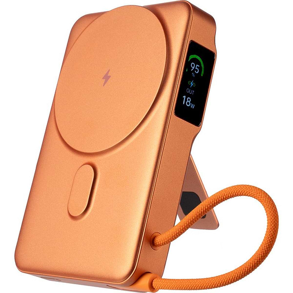 Фото - Батарея мобільна Gelius Fluxen Magnetic Wireless Charge Qi2 15W 10000mAh (GP-PBW120) Orange