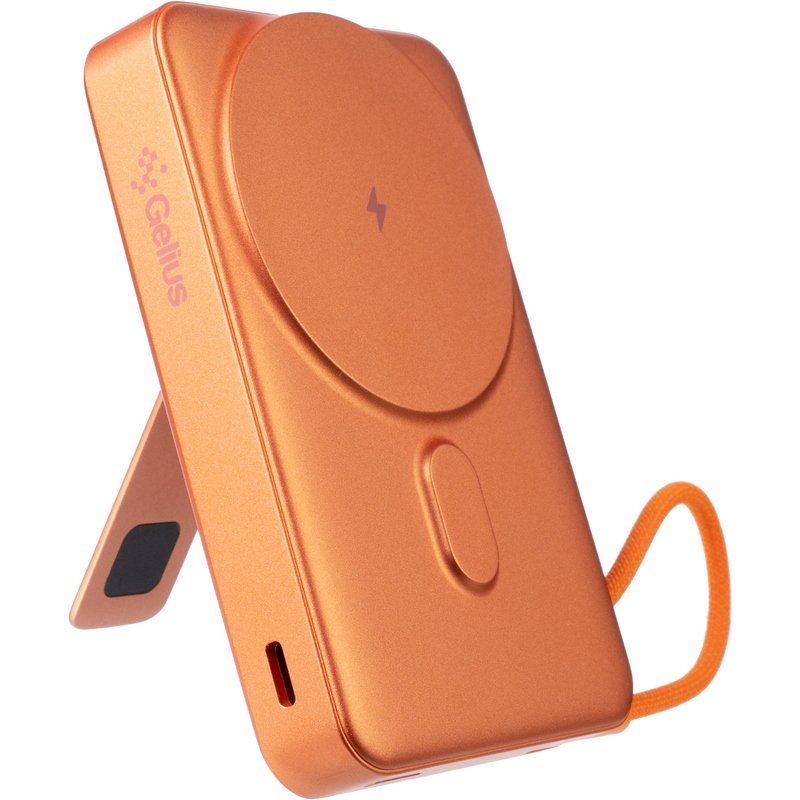 Фото - Батарея мобільна Gelius Fluxen Magnetic Wireless Charge Qi2 15W 10000mAh (GP-PBW120) Orange