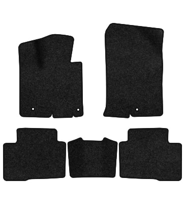 Коврики ворсовые в салон авто EVAtech Premium для Hyundai Tucson (NX4) Hybrid (Long base) 2021 4 поколение SUV USA черный кант HY44196CD5KH3VPB