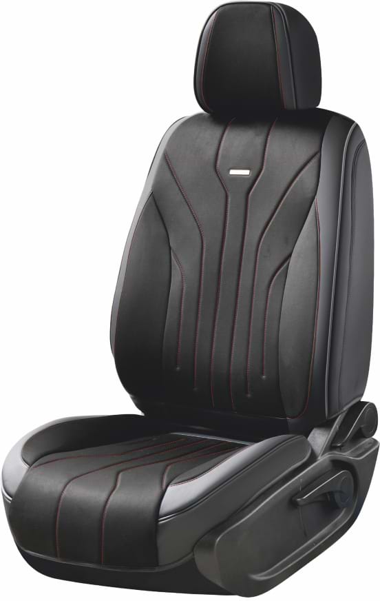 Комплект накидок на сидіння автомобіля Beltex 5D  Sierra black-red (BX90600)