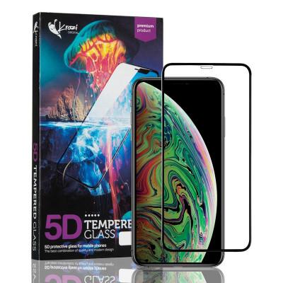 Захисне скло для смартфону Krazi 5D for iPhone XS Max Black (81061) - Фото 1