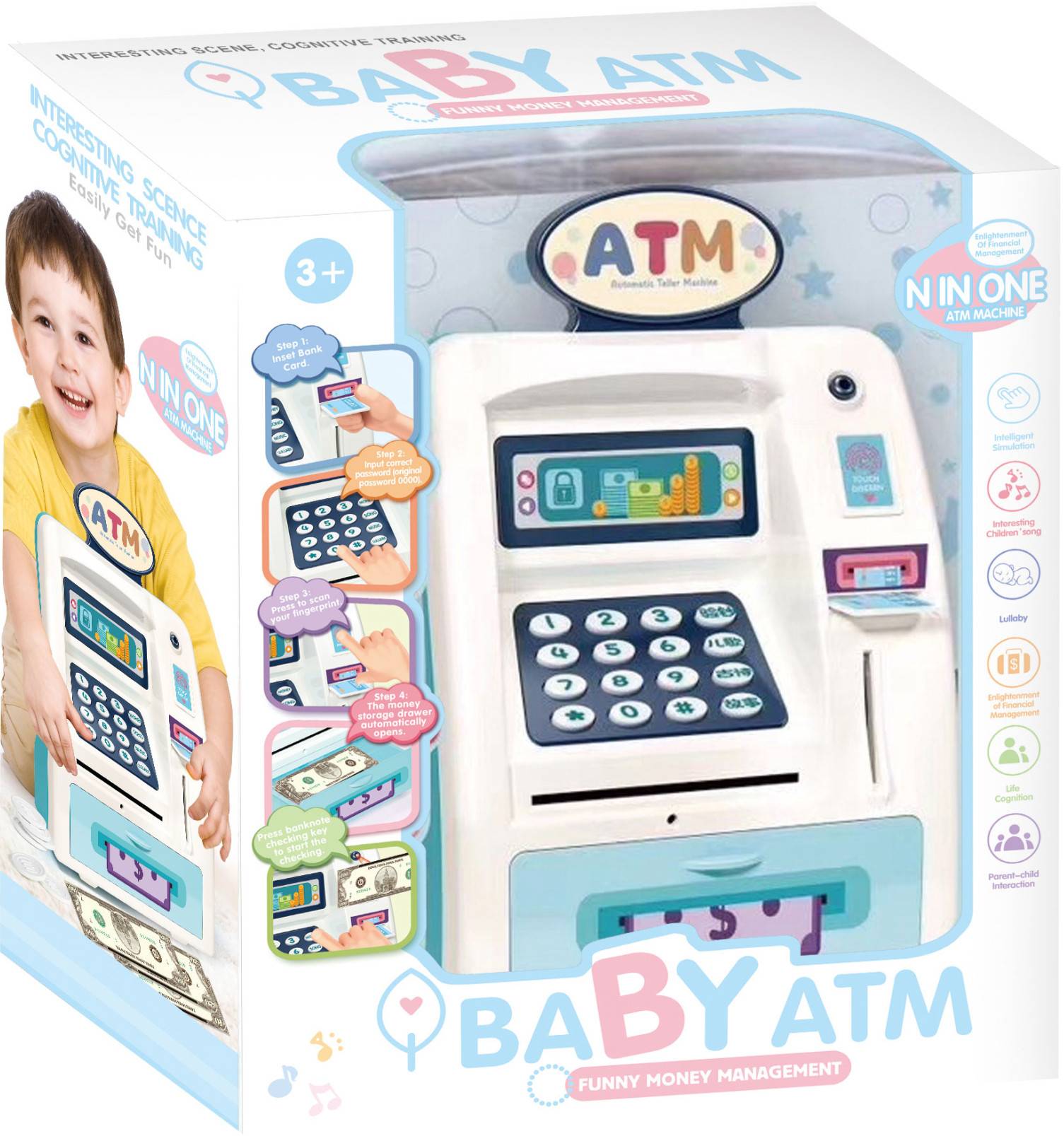 Інтерактивна іграшка HYL Банкомат-сейф із світлом і музикою (WF-3005)