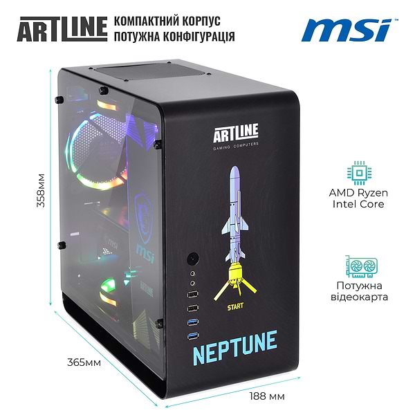 Фото - Системний блок Artline Overlord DRAGON (DRAGONv93NP)