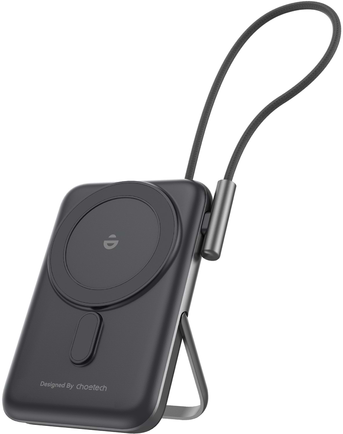 Батарея мобильная Choetech Magnetic Wireless 10000mAh 20W Black (B735-CCBK) - Фото 1