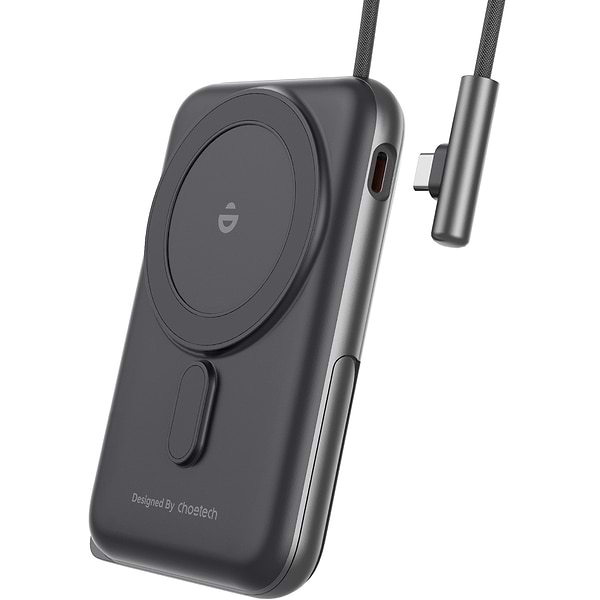 Фото - Батарея мобильная Choetech Magnetic Wireless 10000mAh 20W Black (B735-CCBK)