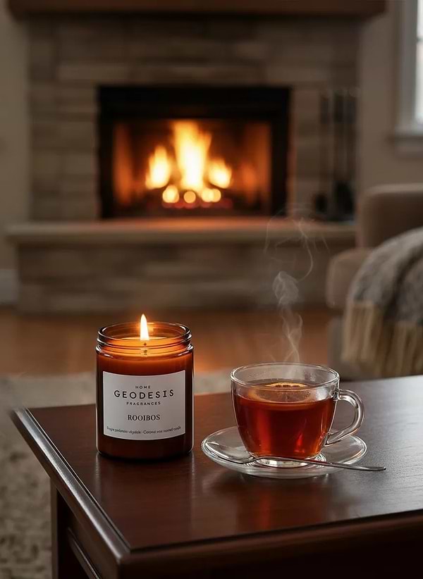 Фото - Свічка скло Geodesis Rooibos (Ройбуш) 150г (1071210)