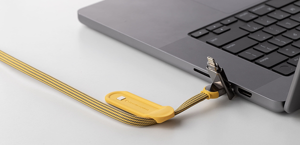 Фото - Кабель синхронізації даних Rolling Square 6in1, inCharge XL 2 м Yellow (XLM03R)