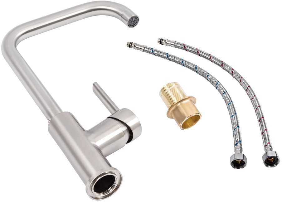 Фото - Смеситель кухонный VALESO NES-56FG (нержавейка)