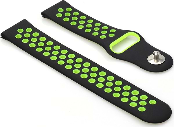 Фото - Ремінець для смарт-годинника BeCover Nike Style for Garmin Vivoactive 3/3 Music/Vivomove HR/Vivomove Black-Green (705775)