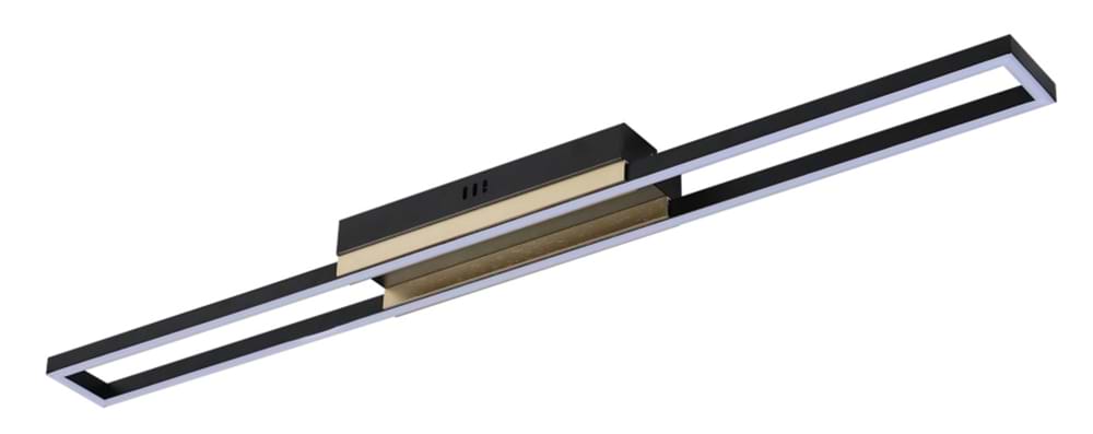 Люстра VALESO 3439/800 чорна із золотом LED 62W