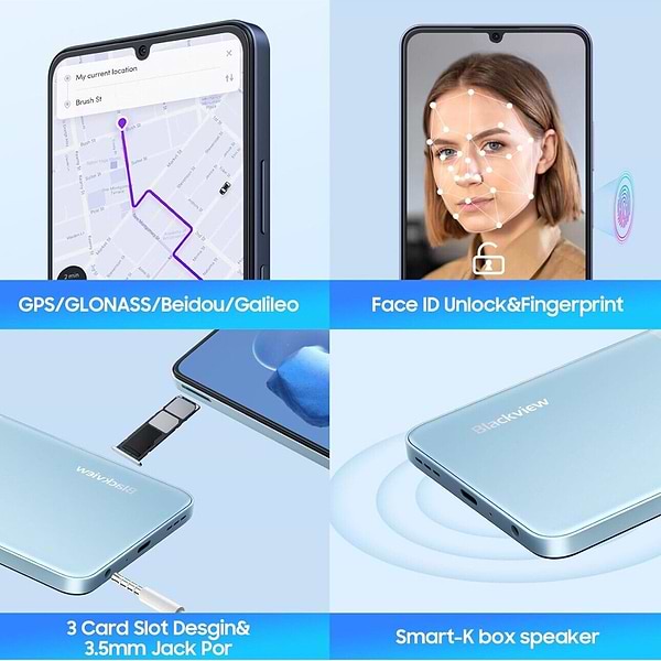 Фото - Смартфон Blackview Color 8 8/128GB Blue