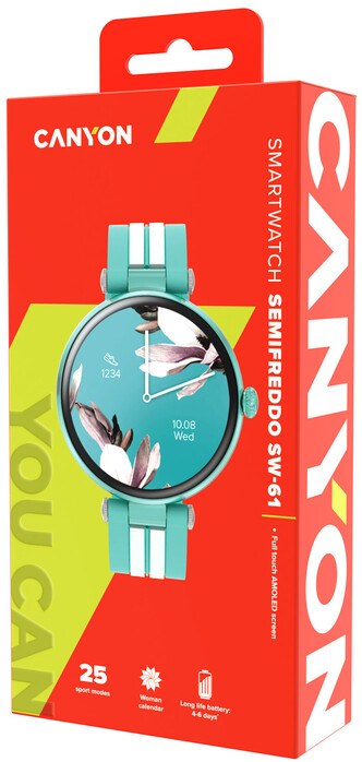 Фото - Смарт-годинник Canyon Semifreddo SW-61 Mint (CNS-SW61BL)