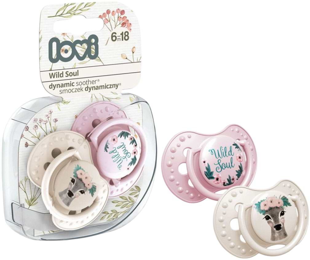 Динамічна пустушка Lovi 6-18 м-ців 2 шт. Wild Soul Girl (22/884girl) - Фото 1