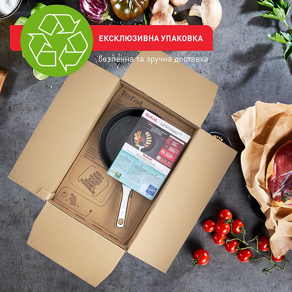 Фото - Сковорода універсальна Tefal G25906AZ Unlimited ON 28 см