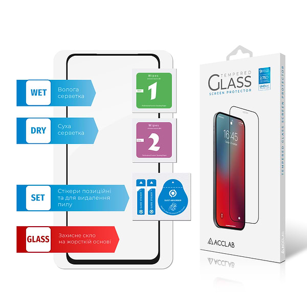Фото - Захисне скло для смартфону ACCLAB Full Glue for Realme C67 (1283126590078)