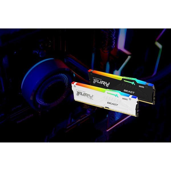 Фото - Память DDR Kingston FURY Beast 32GB 6800 DDR5 White (KF568C34BWAK2-32)