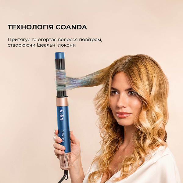 Фото - Стайлер Cecotec Bamba CeramicCare AirGlam Blue (CCTC-03466)