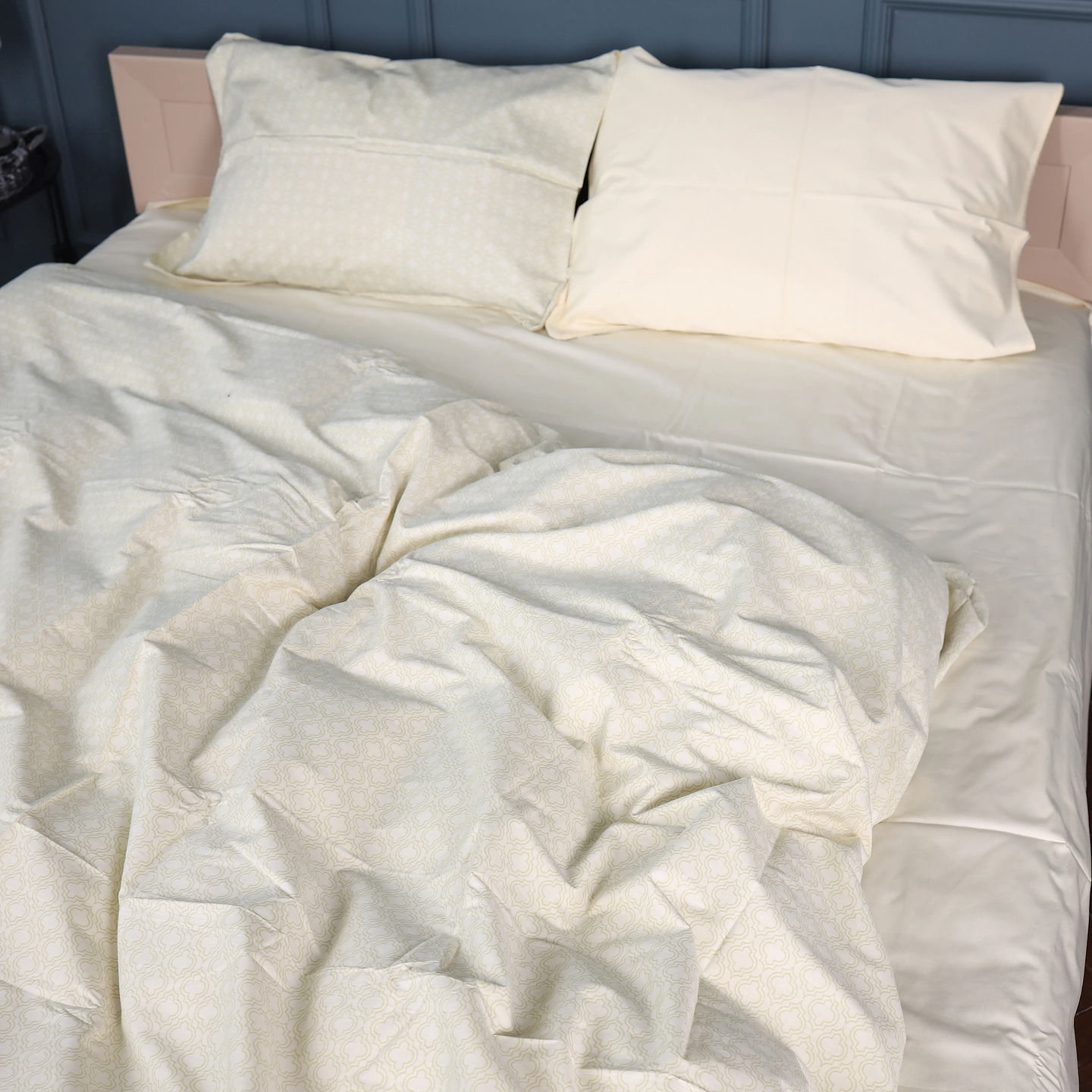 Комплект постільної білизни MirSon Сатин 22-1388 Lemon Geometry 175х210 (2200010473414)