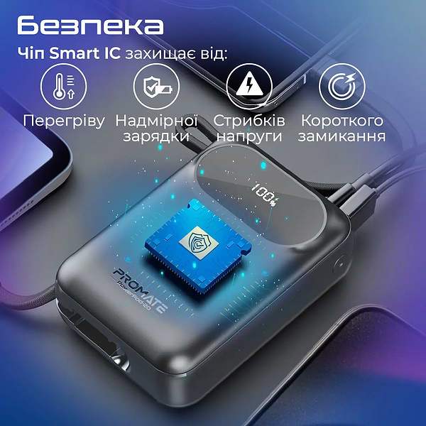 Фото - Батарея мобільна Promate 20000mAh (powerpod-20.black)