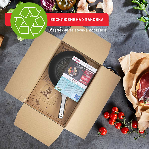 Фото - Сковорода ВОК Tefal G25919AZ Unlimited ON 28 см