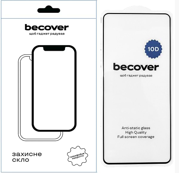 Фото - Захисне скло для смартфону BeCover for Motorola Moto G24/G24 Power 10D Black (711823)