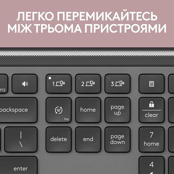 Фото - Клавиатура+мышь беспроводная Logitech Signature Slim Combo MK950 Graphite (920-012490)
