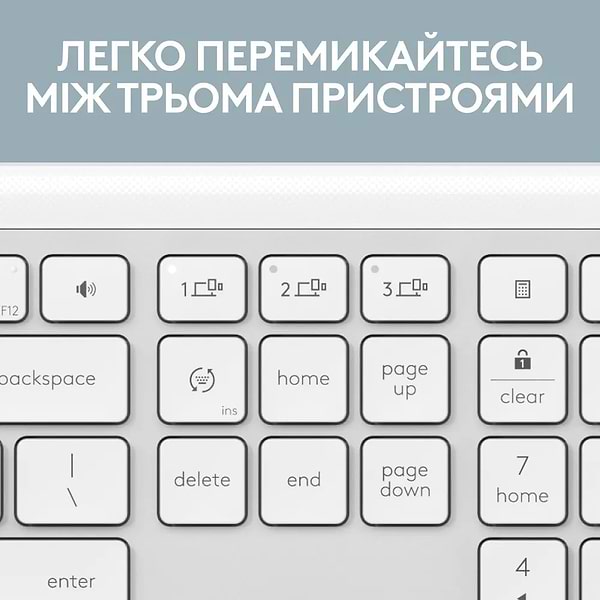 Фото - Клавіатура + миша бездротова Logitech Signature Slim Combo MK950 White (920-012491)