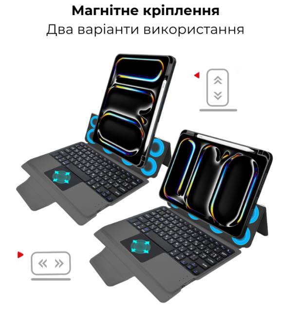 Фото - Чехол-клавиатура для планшета AIRON Premium for iPad Pro 13 2024 (4822352781231)