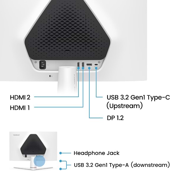 Фото - Монітор ігровий BenQ Mobiuz EX271 (9H.LNALA.TBE)