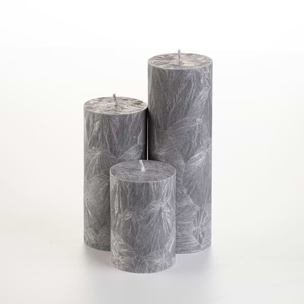 Фото - Свеча декоративная CandlesBio цилиндр 70/150 мм Серый (WP09 70/150)