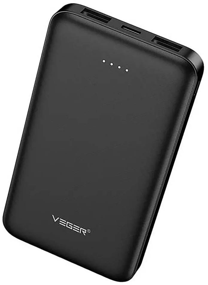 Батарея мобильная Veger 10000mAh W1065 Black