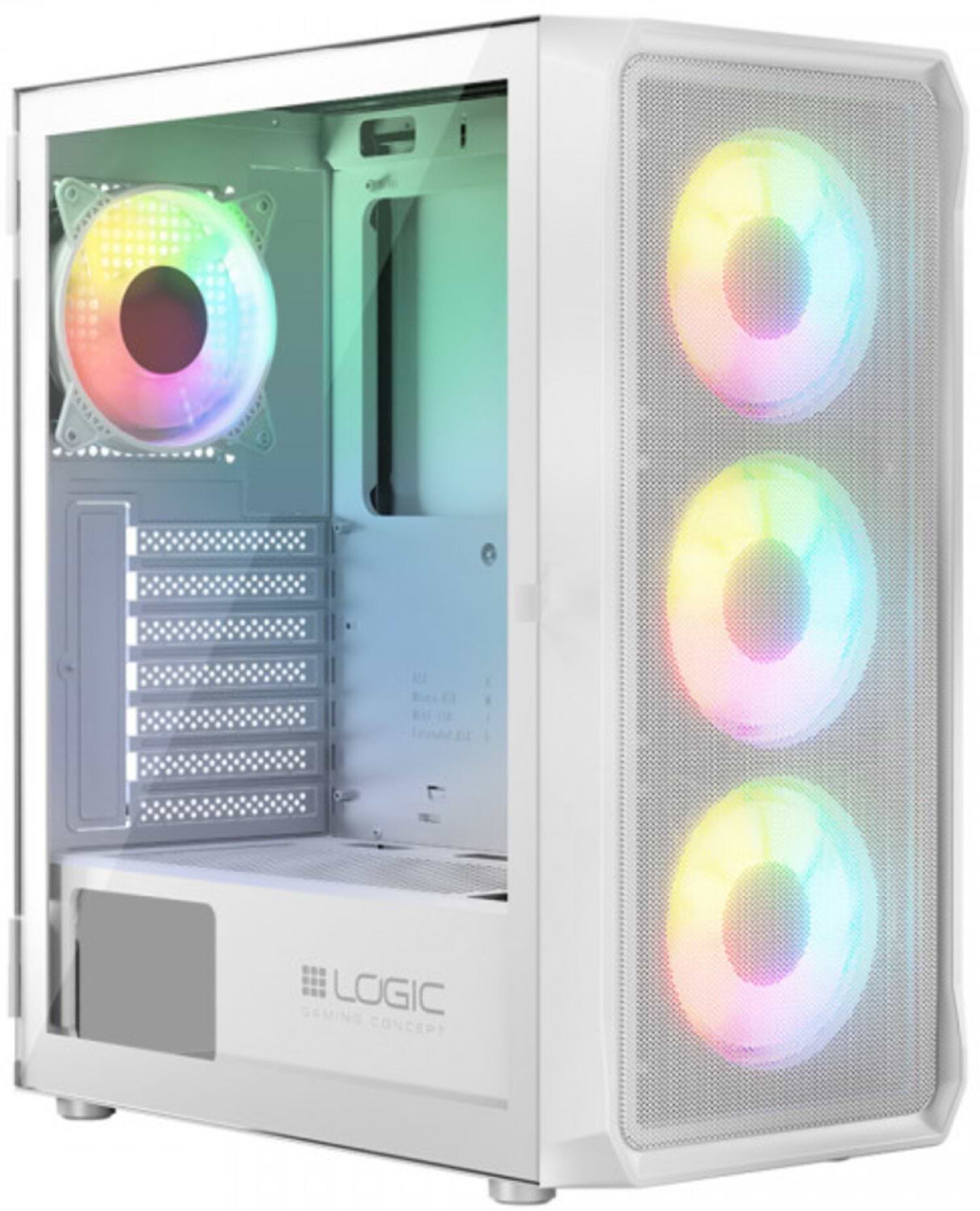 Корпус Logic Concept PORTOS MESH+GLASS ARGB (AT-PORTOS-20-0000000-0002) без БП