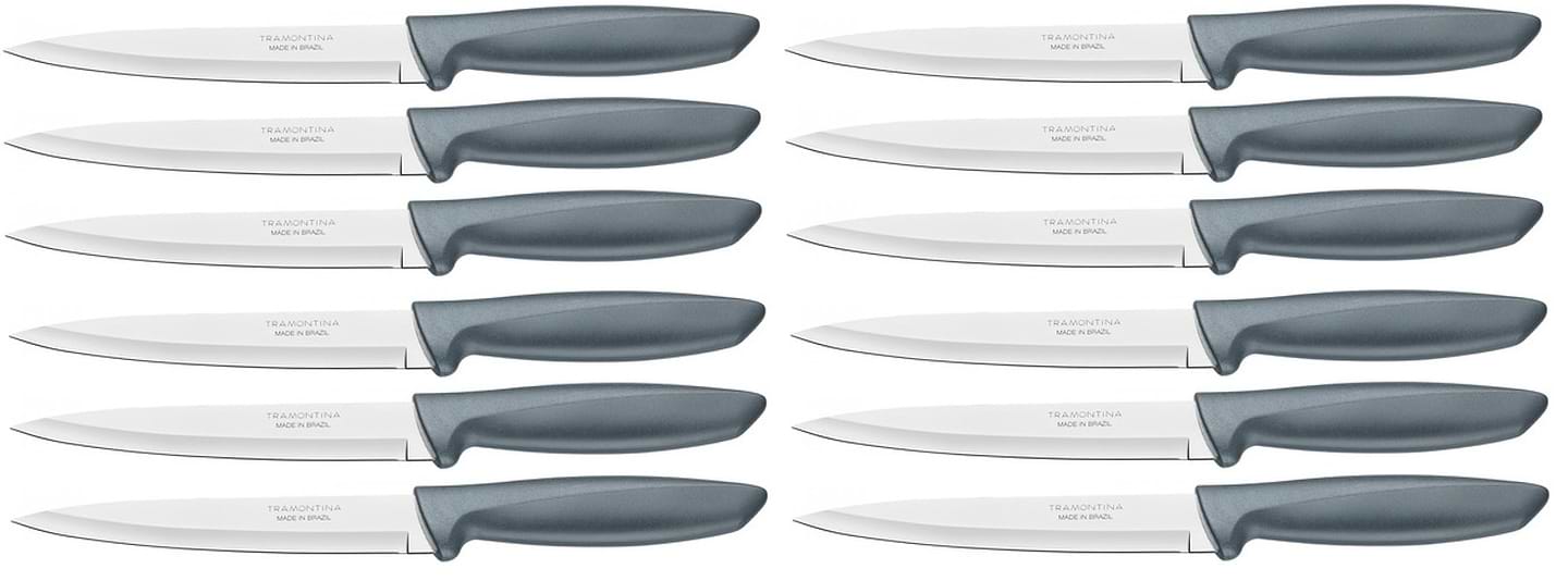 Набір ножів Tramontina Plenus Grey 152 мм 12 шт. (23424/066) - Фото 1