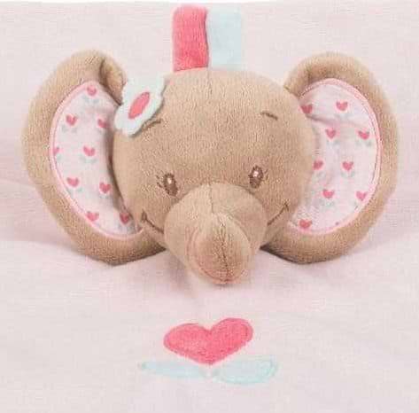 Фото - Брязкальце Nattou Слоник Розі (655125)