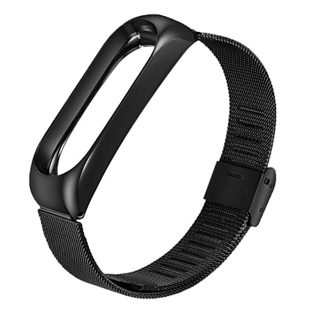 Фото - Ремешок для фитнес-браслета BeCover Metal for Xiaomi Mi Band 4/3 Black (704651)