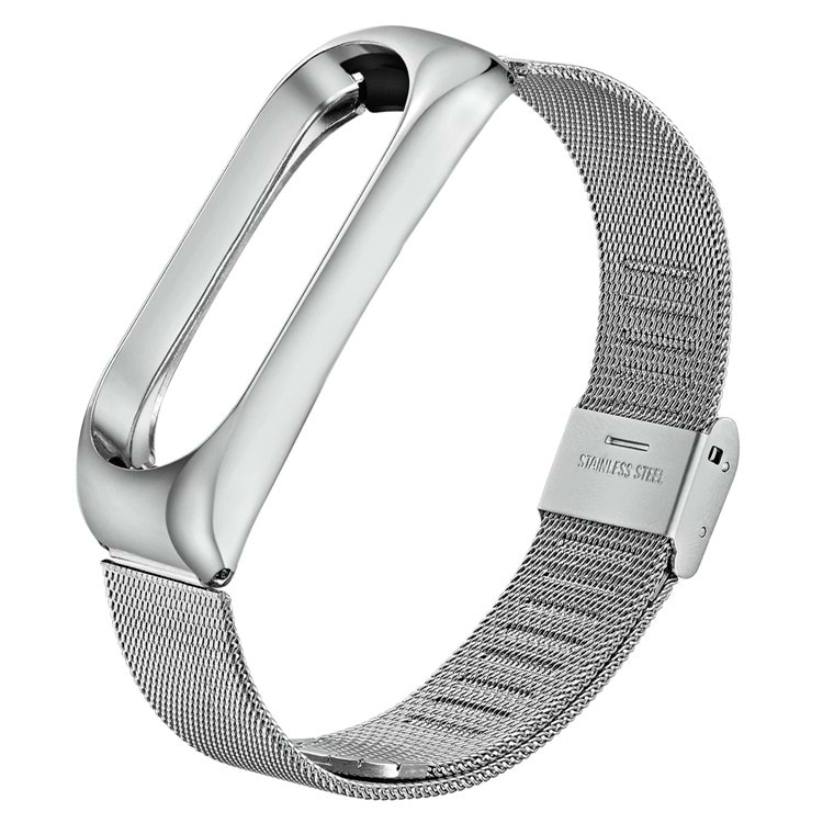 Ремінець для фітнес-браслету BeCover Metal for Xiaomi Mi Band 4/3 Silver (704652) - Фото 1