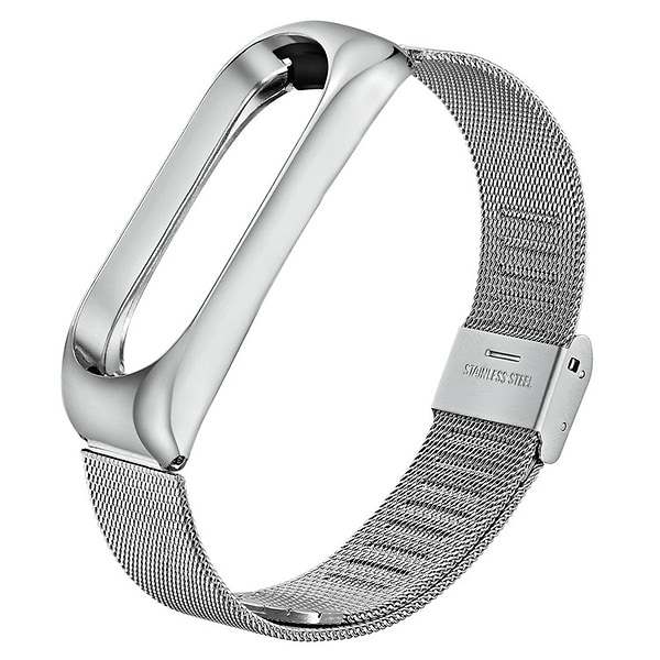 Фото - Ремінець для фітнес-браслету BeCover Metal for Xiaomi Mi Band 4/3 Silver (704652)