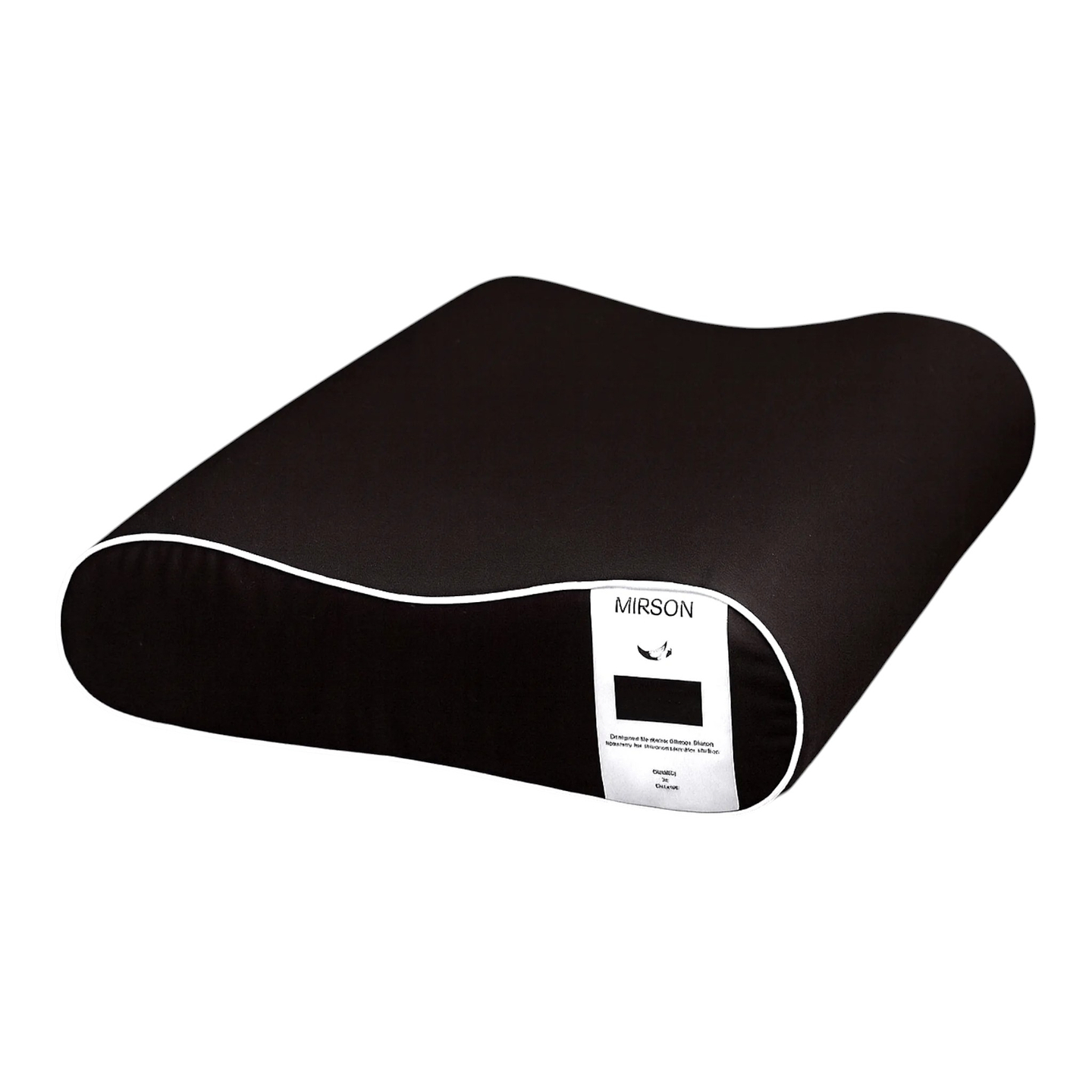 Подушка ортопедична MirSon №7048 Elite Delicate satin Black Pearl 490х320х105