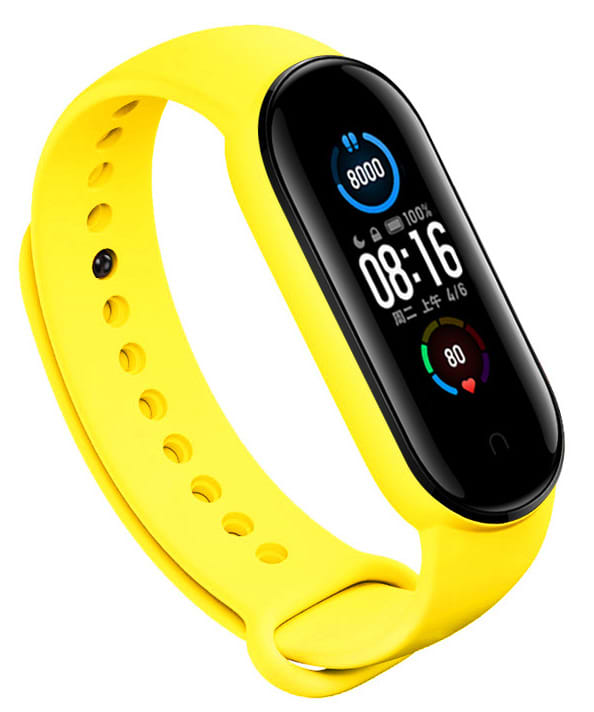 Ремінець для фітнес-браслету BeCover for Xiaomi Mi Smart Band 5 Yellow (705073)