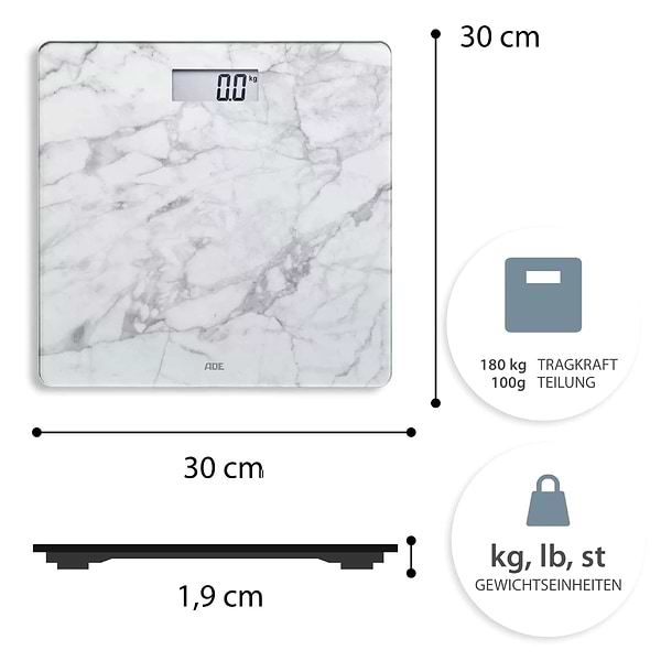 Фото - Весы напольные ADE BE 1711 Aurora White