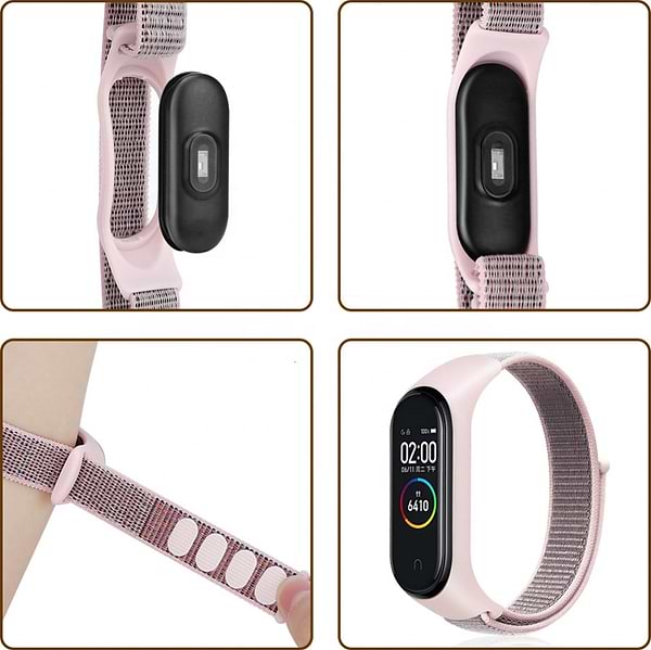 Фото - Ремінець для фітнес-браслету BeCover Nylon Style for Xiaomi Mi Smart Band 5 Red (705431)