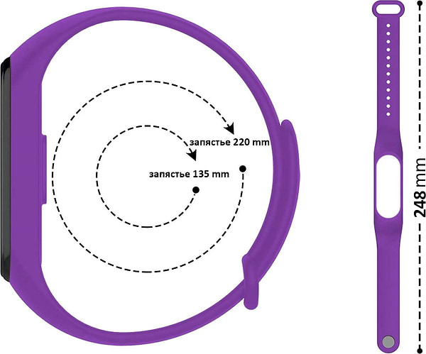 Фото - Ремешок для фитнес-браслета BeCover for Xiaomi Mi Smart Band 5 Hot Pink (705556)