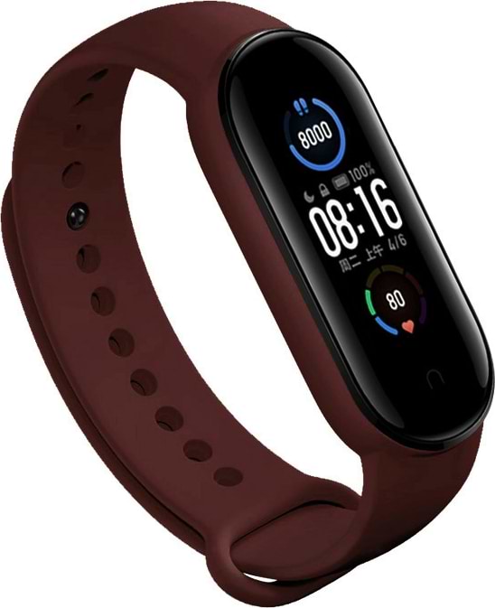 Ремешок для фитнес-браслета BeCover for Xiaomi Mi Smart Band 5 Red Wine (705557)