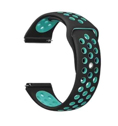 Ремінець для смарт-годинника BeCover Nike Style for Xiaomi Amazfit Bip/Bip Lite/Bip S Lite/GTR 42mm/GTS/TicWatch S2/TicWatch E Black-Blue (705701)