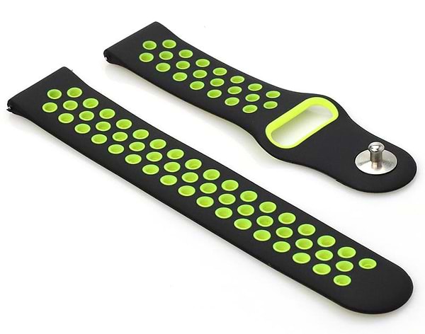 Фото - Ремінець для смарт-годинника BeCover Nike Style for Huawei Watch GT 2 42 mm Black-Yellow (705751)