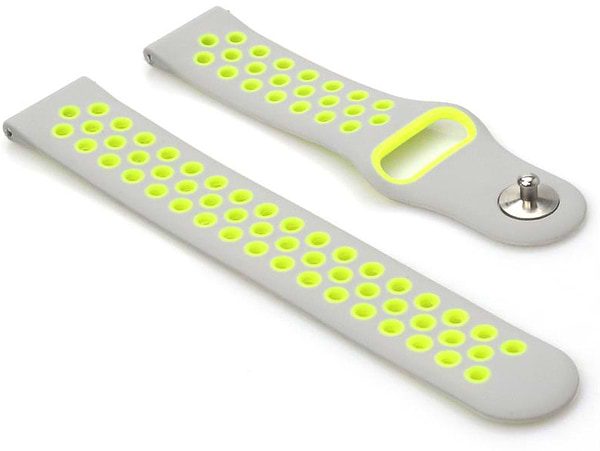 Фото - Ремінець для смарт-годинника BeCover Nike Style for Samsung Galaxy Watch/Active/Active 2/Watch 3/Gear S2 Classic/Gear Sport Grey-Green (705699)